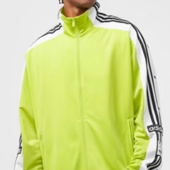 ADIDAS ORIGINALS Men's Megabreak Jacket Size XL in Green with Three Stripes. - Picture 1 of 16